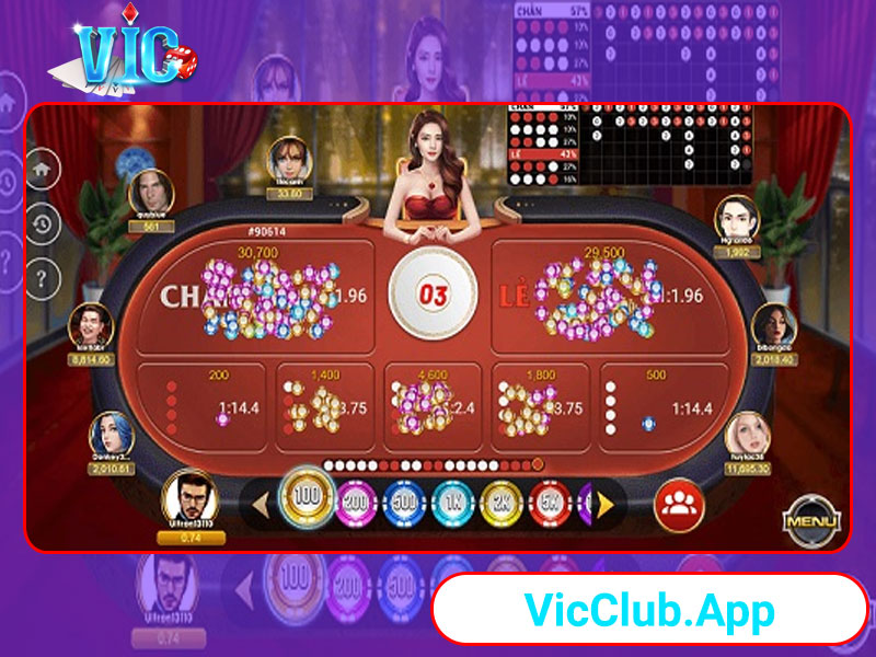 Quy trình để chơi xóc đĩa Vic Club